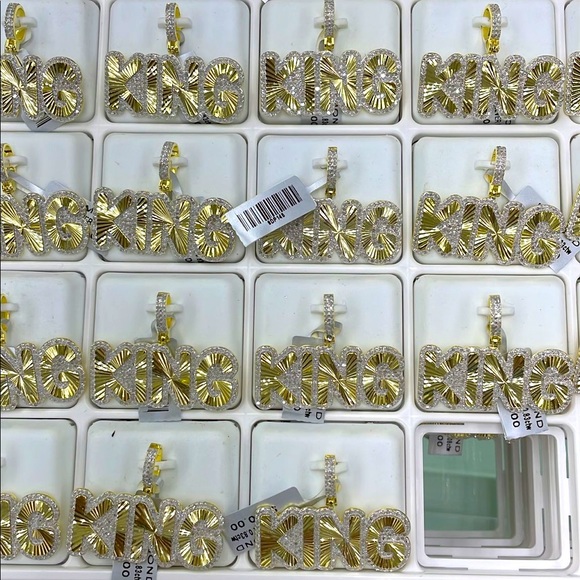 REAL DIAMOND King Custom made pendant charm .83ct Appraisal Incl. BEST GIFT SALE - Picture 4 of 7